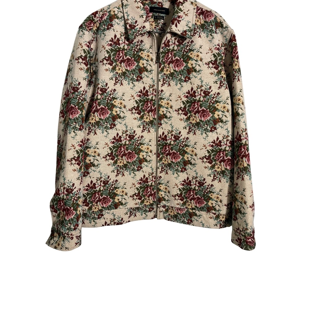 URBAN OUTFITTERS Floral Tapestry Woven Zip Up Jacket - Picture 6 of 10